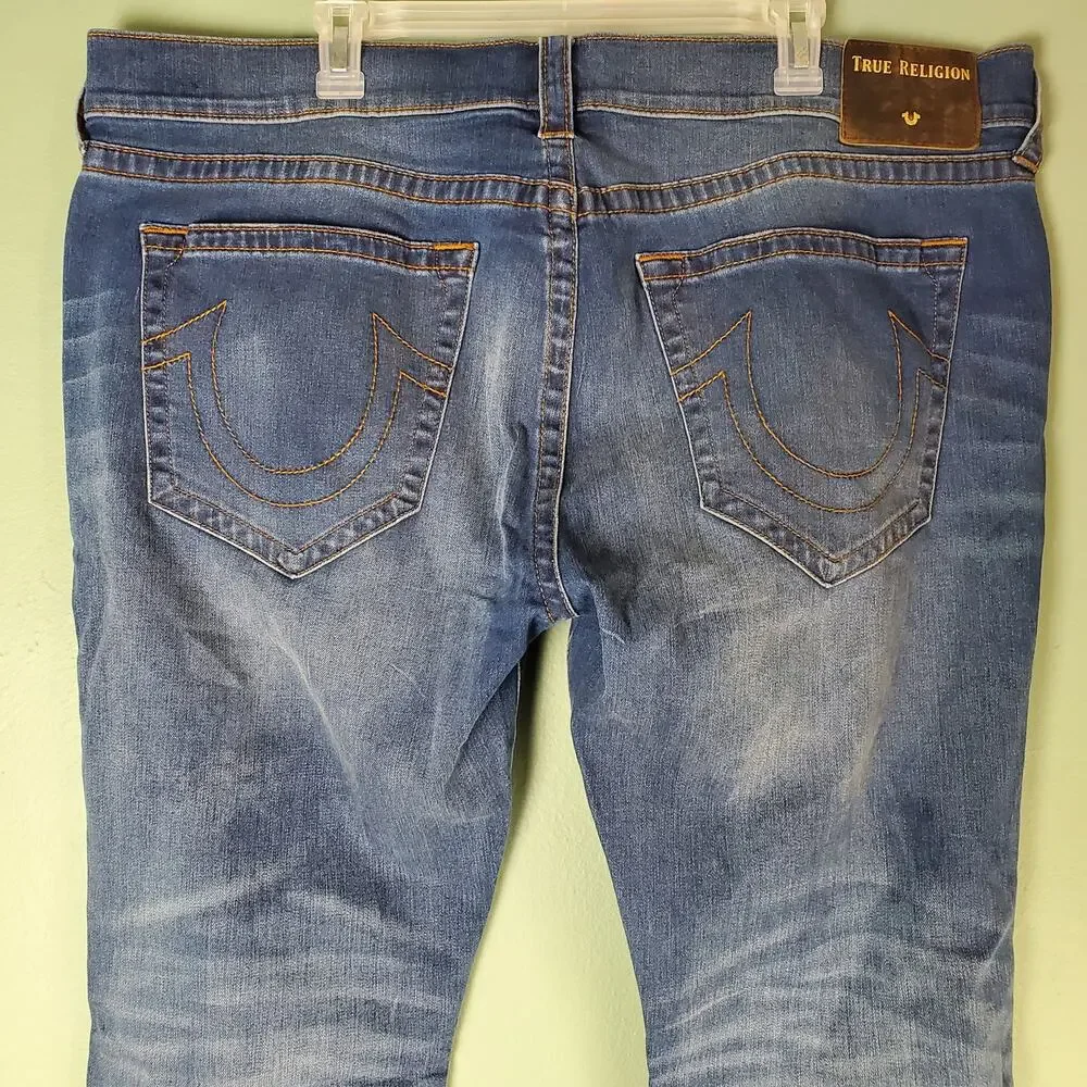True Religion Men's Rocco Relaxed Skinny Jeans Size 40